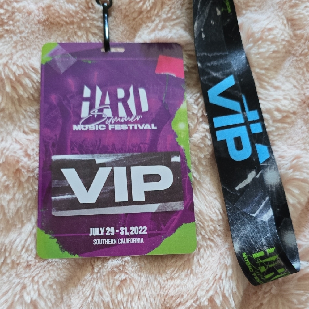 HARD SUMMER 2022 VIP Music Festival Pass with Lanyard
